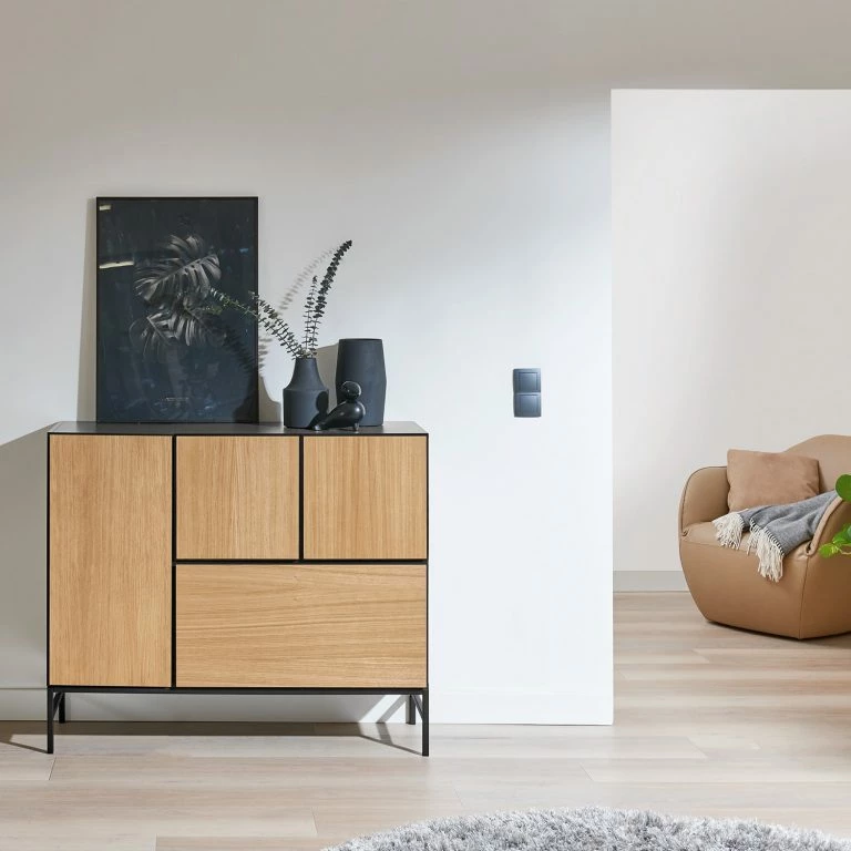 Loftscape Now By Hülsta Buffet Now To Go Colour II – Chêne Naturel / Gris Diamant