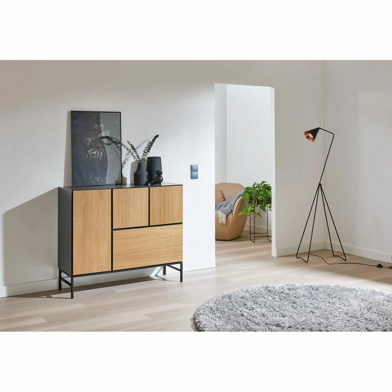 Loftscape Now By Hülsta Buffet Now To Go Colour II – Chêne Naturel / Gris Diamant