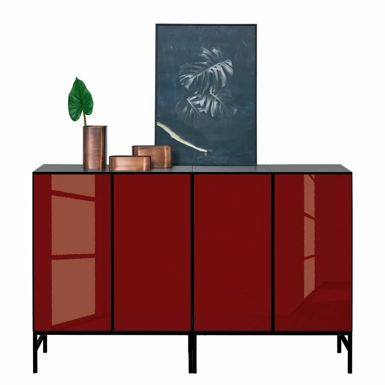 Loftscape Now By Hülsta Buffet Now To Go Colour II – Rubin Brillant / Gris Diamant