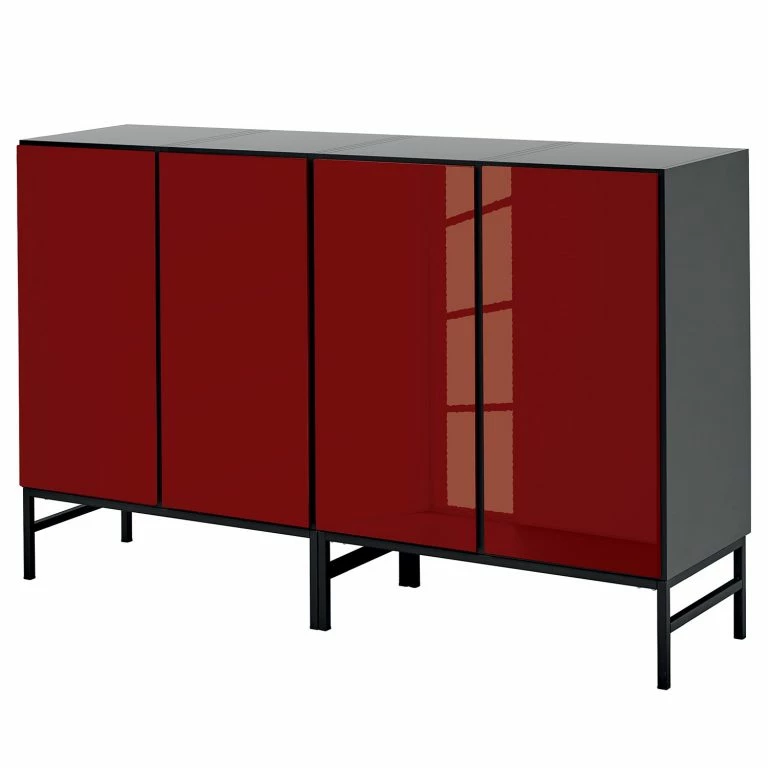 loftscape Now by hülsta Buffet now to go colour II – Rubin brillant / Gris diamant