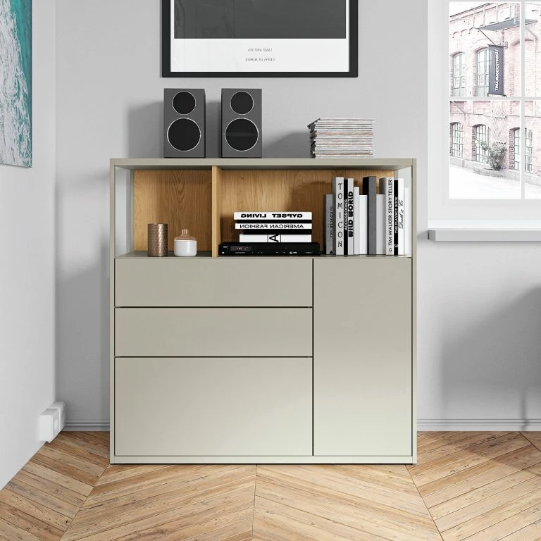 Loftscape Now By Hülsta Commode Hülsta Now Vision II – Gris Sahara