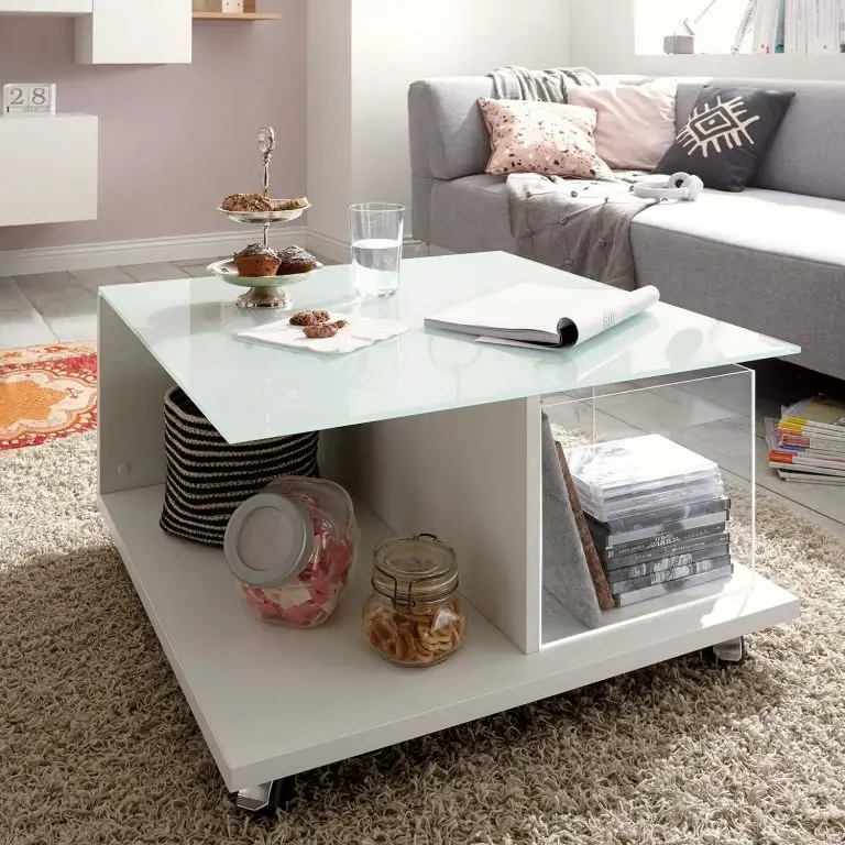 Loftscape Now By Hülsta Table Basse Hülsta Now I – Verre – Blanc Neige