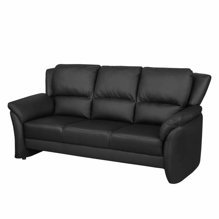 loftscape Nuovoform Canapé Windom Imitation cuir (3 places) – Noir