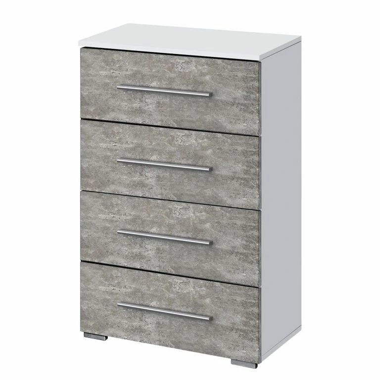 loftscape Rauch Blue Commode Siegen I- Gris minéral / Blanc a