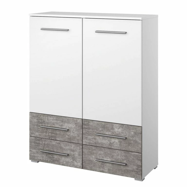 loftscape Rauch Blue Commode Siegen III- Blanc alpin / Gris m