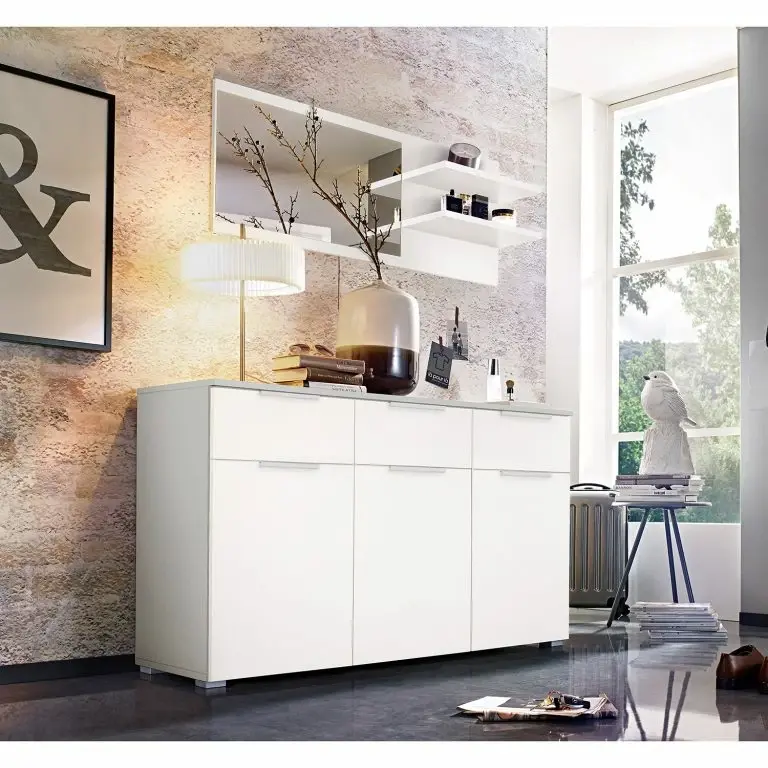 Loftscape Rauch Orange Commode Alabama III – Blanc Alpin / Gris