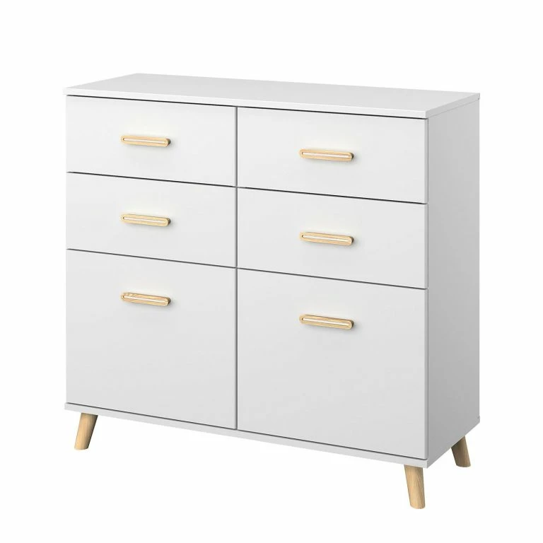 loftscape Rauch Orange Commode Annett – Largeur : 93 cm