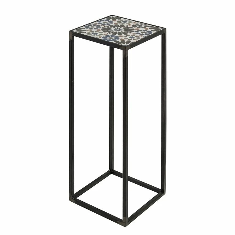 loftscape Red Living Bout de canapé Almaraz II – Céramique / Métal – Multicolore / Noir – Hauteur : 60 cm