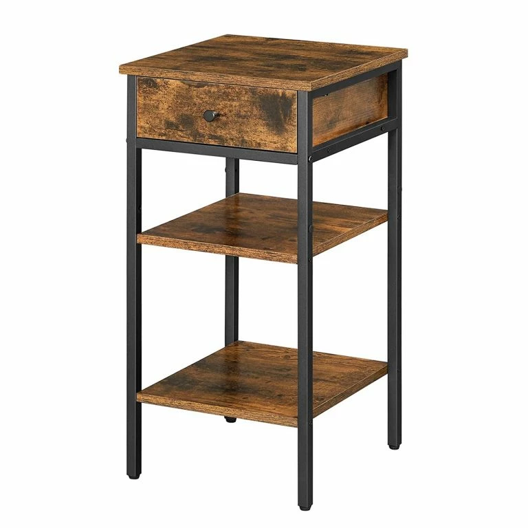 loftscape Red Living Bout de canapé Brillac II – Marron / Noir