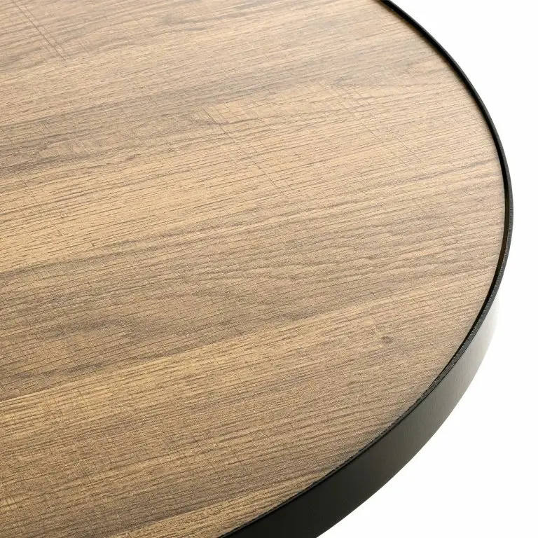 Loftscape Red Living Bout De Canapé Chorin I – Imitation Chêne / Noir