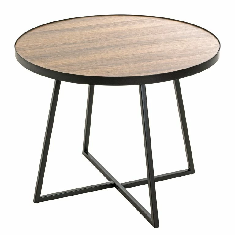 loftscape Red Living Bout de canapé Chorin I – Imitation chêne / Noir