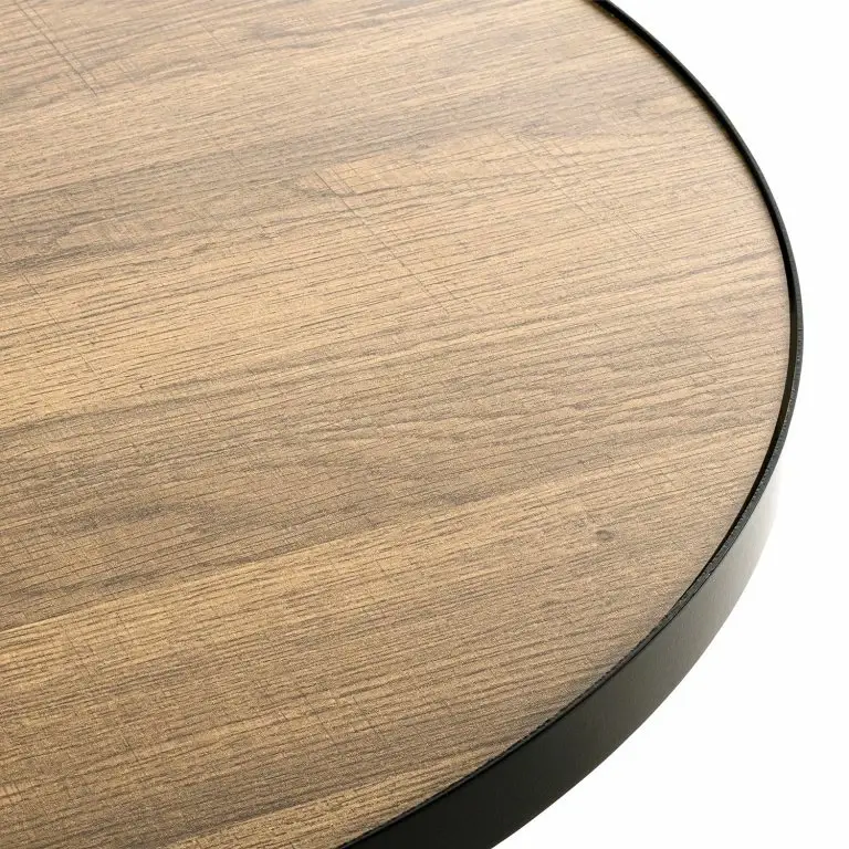 Loftscape Red Living Bout De Canapé Chorin II – Imitation Chêne / Noir