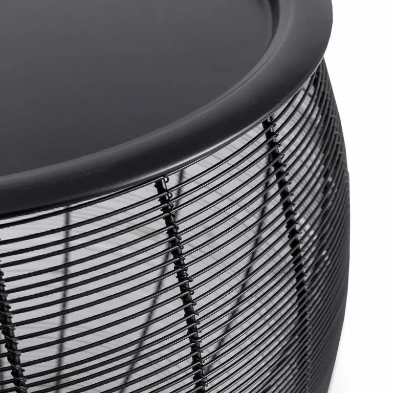 Loftscape Red Living Bout De Canapé Contulmo – Métal – Noir