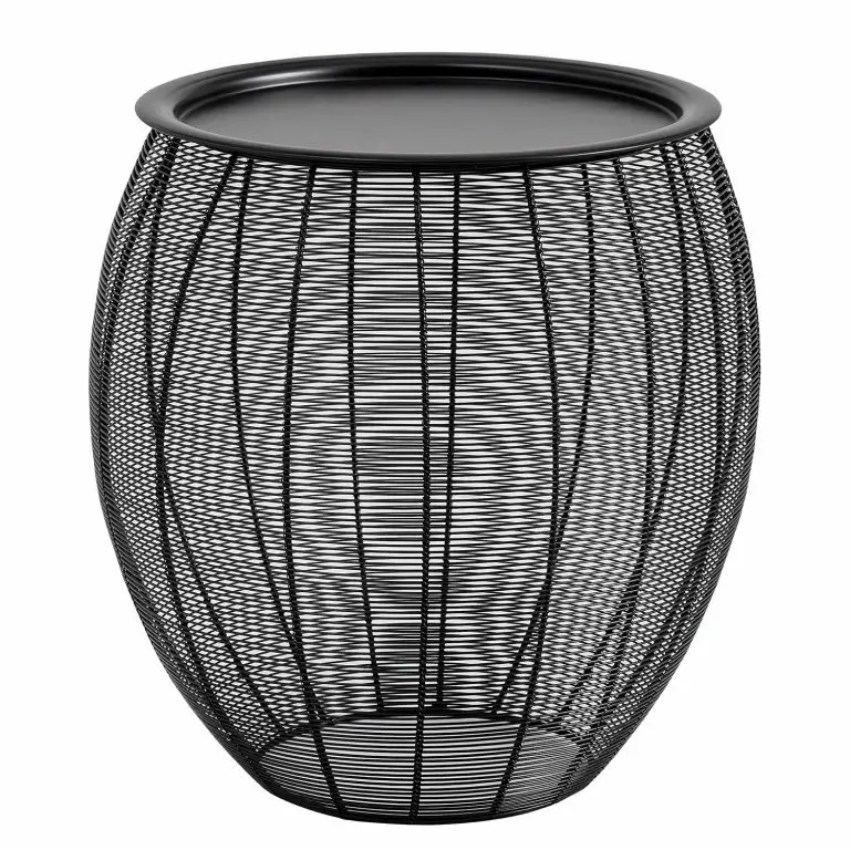 loftscape Red Living Bout de canapé Contulmo – Métal – Noir