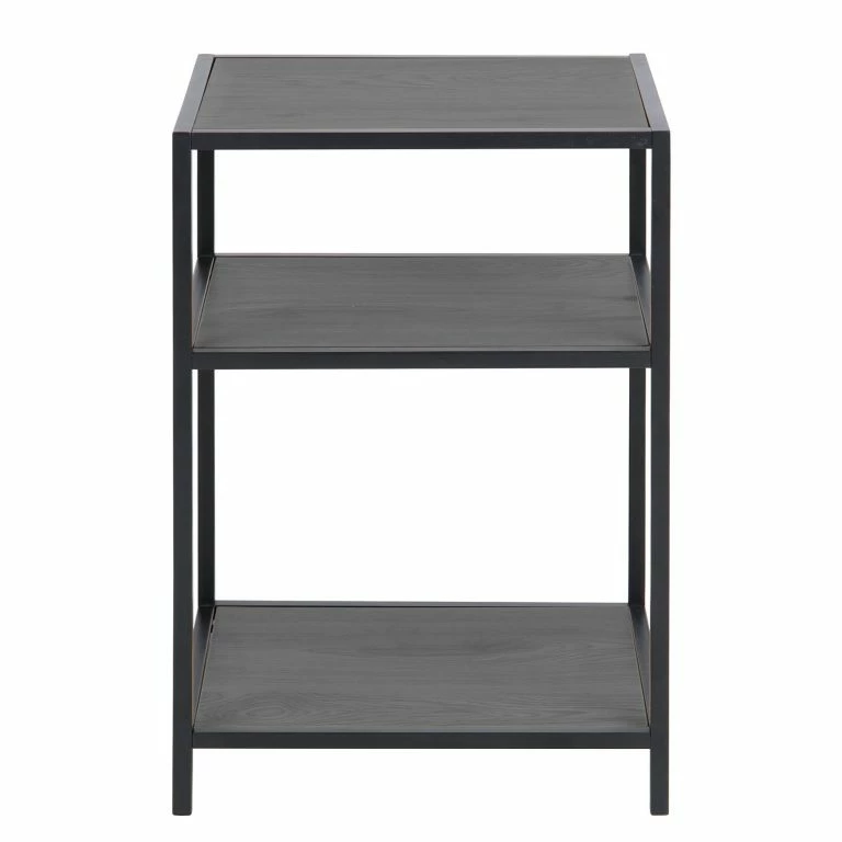 Loftscape Red Living Bout De Canapé Coogee II – Imitation Chêne Marron-noir