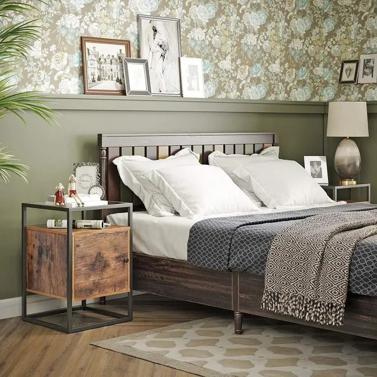 Loftscape Red Living Bout De Canapé Cottage Hill II – Verre / Métal – Marron / Noir