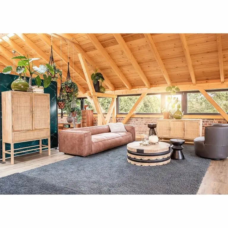 Loftscape Red Living Bout De Canapé Edgewood III – Manguier Massif – Manguier Noir / Manguier