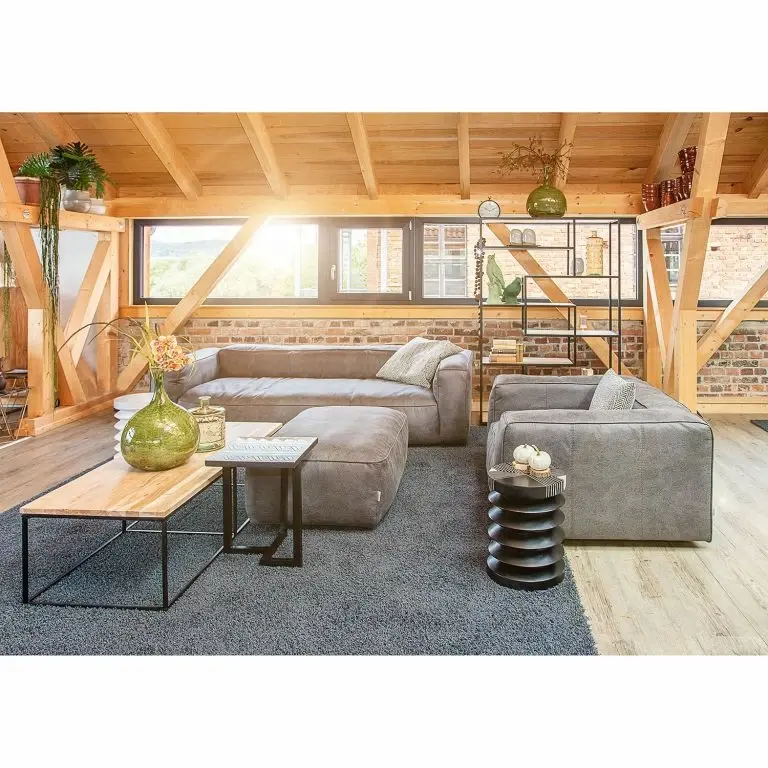 Loftscape Red Living Bout De Canapé Edgewood V – Manguier Massif – Manguier Noir / Manguier