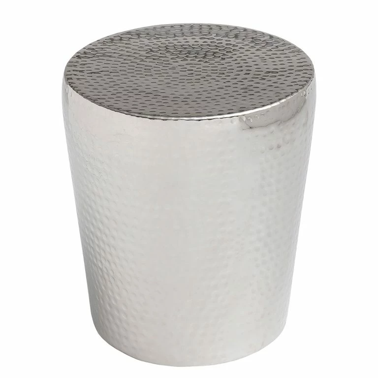 loftscape Red Living Bout de canapé Eske – Métal – Argenté