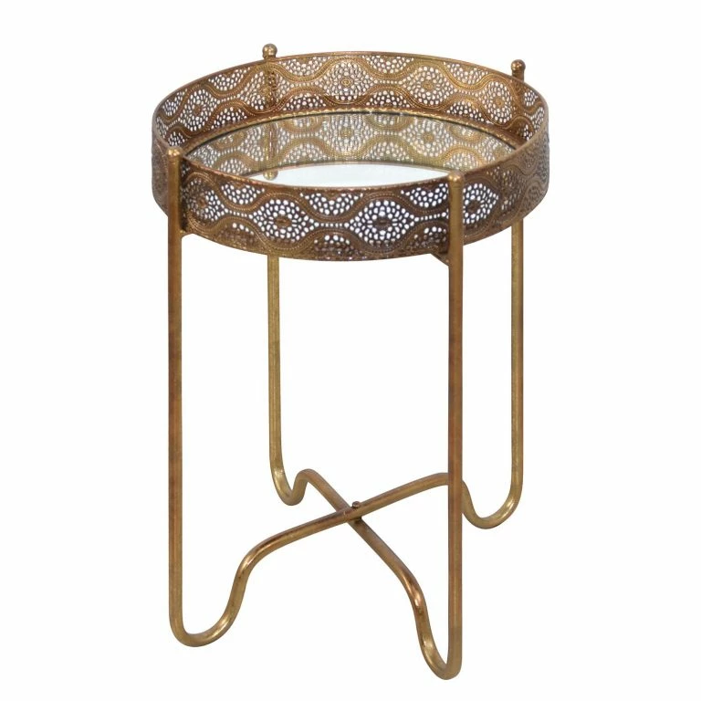 loftscape Red Living Bout de canapé Kalubbe II – Doré