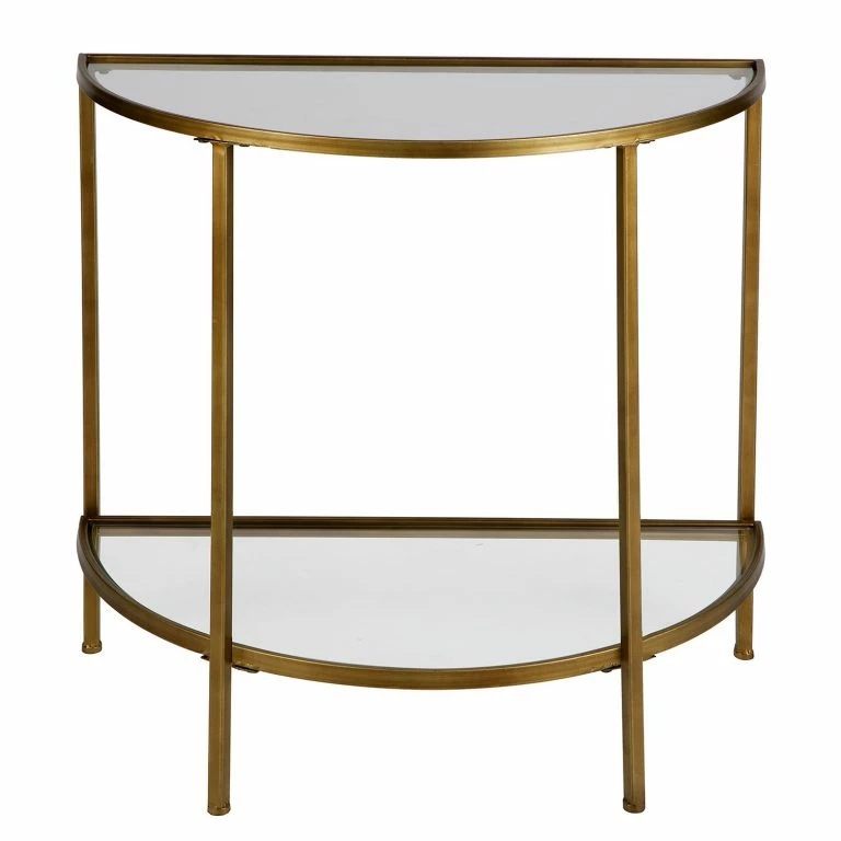 Loftscape Red Living Bout De Canapé Lamada II – Verre / Métal – Doré