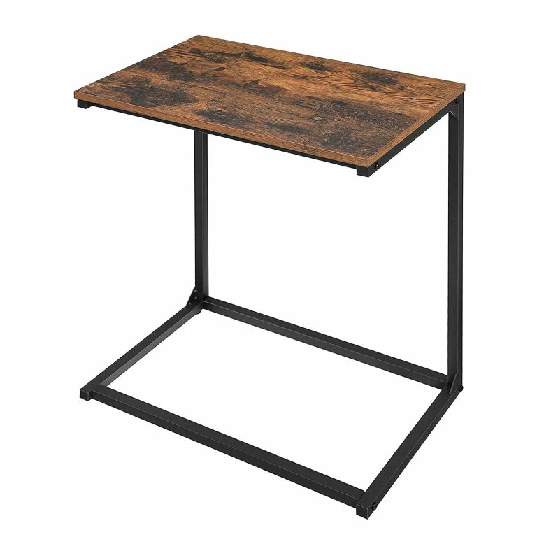 loftscape Red Living Bout de canapé Leesville – Métal – Marron / Noir