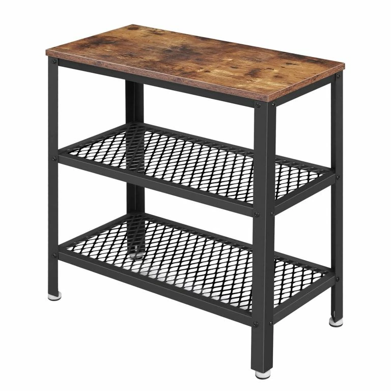 loftscape Red Living Bout de canapé Morristown I – Métal – Marron / Noir