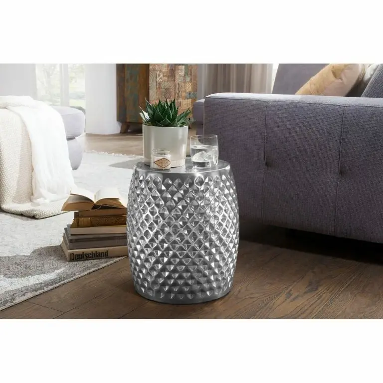 Loftscape Red Living Bout De Canapé Owning – Aluminium – Argenté