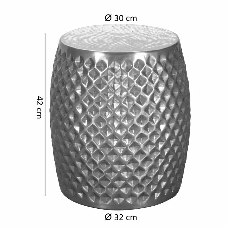 Loftscape Red Living Bout De Canapé Owning – Aluminium – Argenté