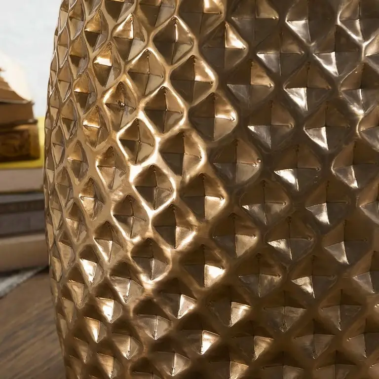 Loftscape Red Living Bout De Canapé Owning – Aluminium – Doré