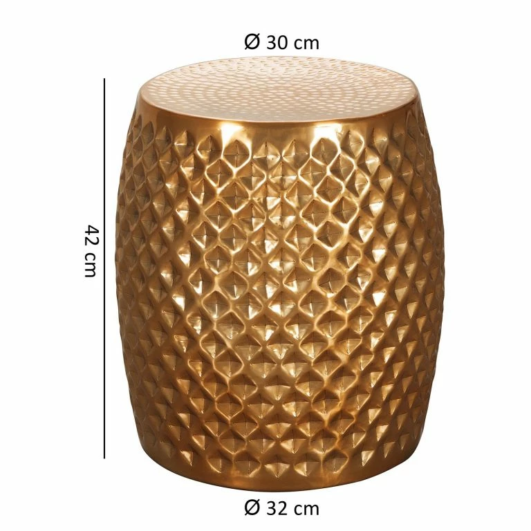 Loftscape Red Living Bout De Canapé Owning – Aluminium – Doré