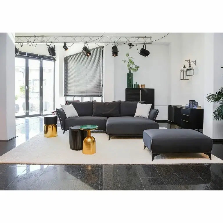 Loftscape Red Living Bout De Canapé Payzac VI – Métal – Noir / Doré