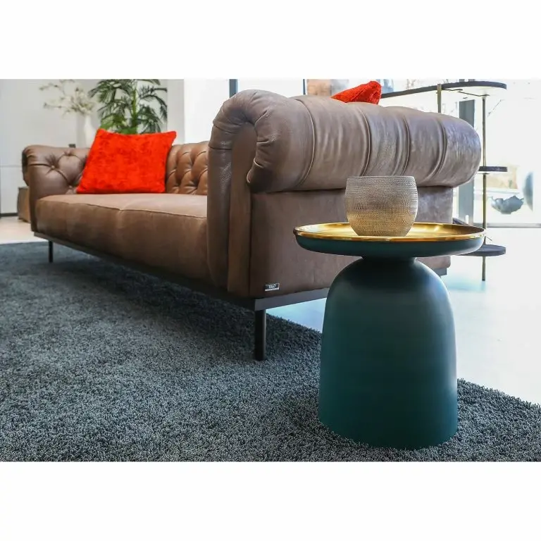 Loftscape Red Living Bout De Canapé Payzac VII – Métal – Bleu Pétrole