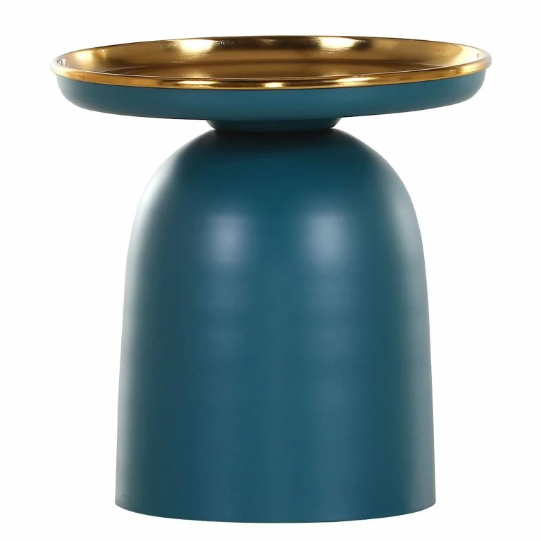 loftscape Red Living Bout de canapé Payzac VII – Métal – Bleu pétrole