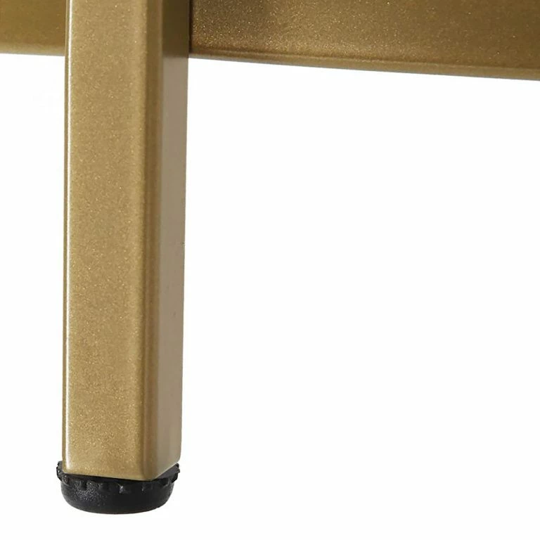 Loftscape Red Living Bout De Canapé Poygan – Verre / Métal – Doré