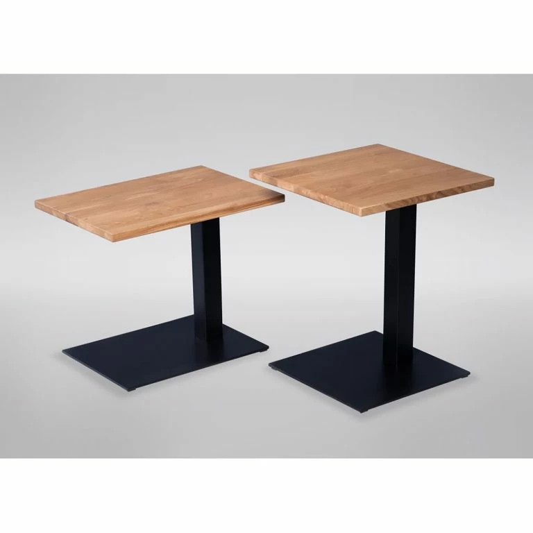 Loftscape Red Living Bout De Canapé Rhyll I – Chêne Sauvage Massif / Métal – Chêne Sauvage / Noir