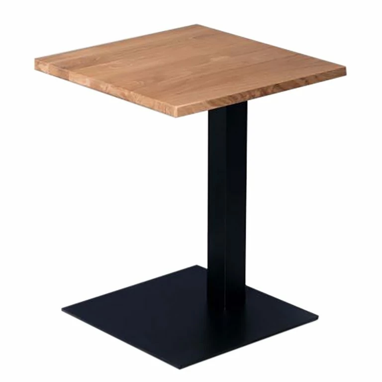 loftscape Red Living Bout de canapé Rhyll I – Chêne sauvage massif / Métal – Chêne sauvage / Noir