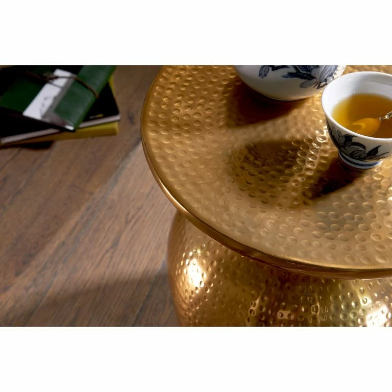 Loftscape Red Living Bout De Canapé Trevose – Aluminium – Doré