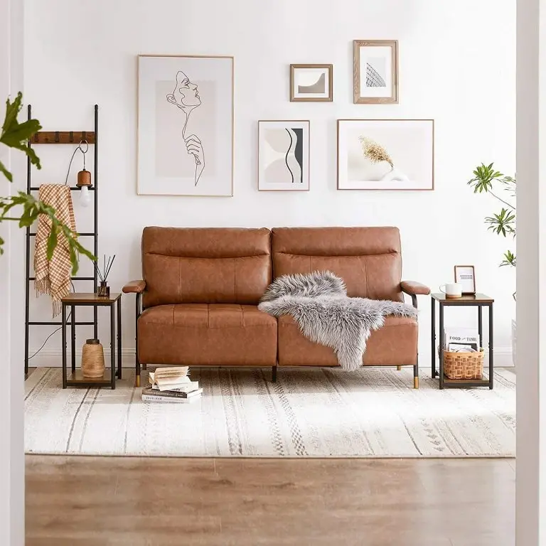 Loftscape Red Living Bout De Canapé Uberto – Marron / Noir