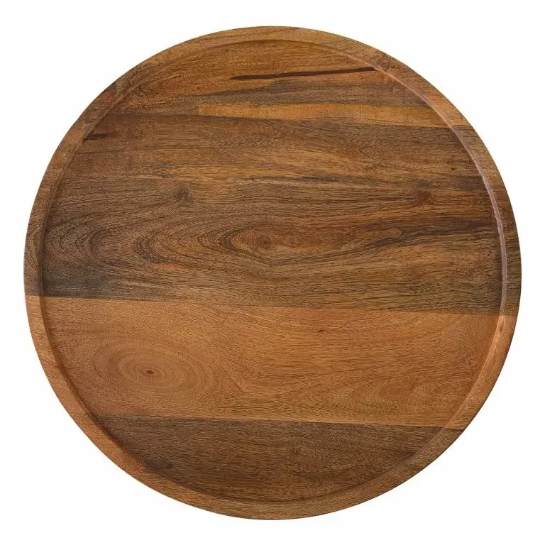 Loftscape Red Living Bout De Canapé Ugo I – Manguier Massif / Métal – Manguier / Noir