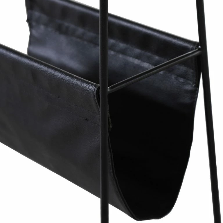 Loftscape Red Living Bout De Canapé Ugo IV – Manguier Massif / Métal – Manguier / Noir