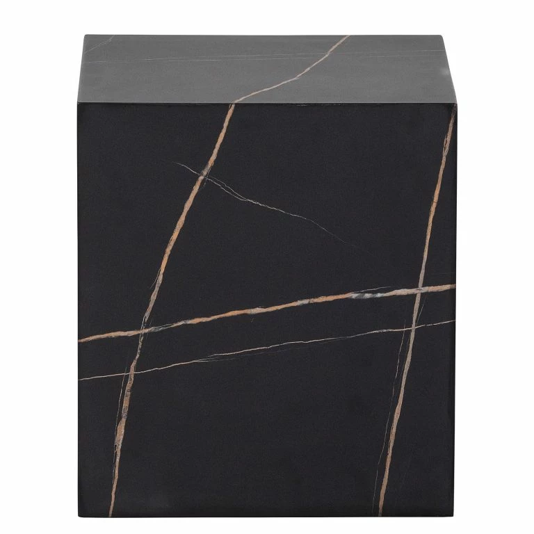 Loftscape Red Living Bout De Canapé Uravan – Imitation Marbre Noir