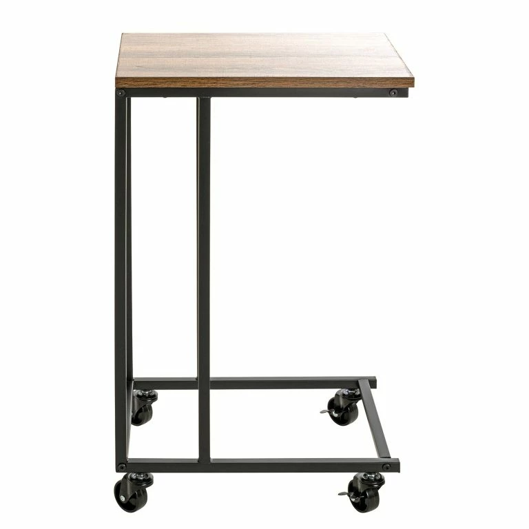 Loftscape Red Living Bout De Canapé Vettweiß – Métal – Imitation Chêne / Noir