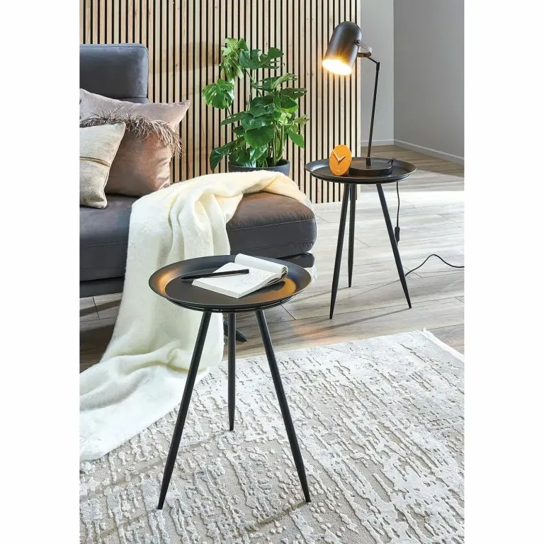 Loftscape Red Living Bout De Canapé Wilders II – Métal – Noir