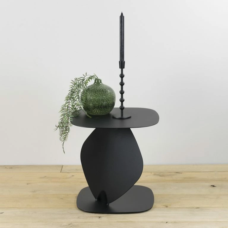 Loftscape Red Living Bout De Canapé Wolcott – Métal – Noir