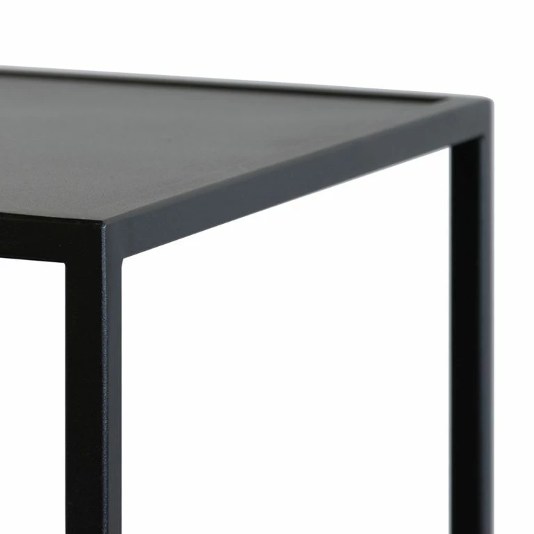 Loftscape Red Living Bout De Canapé Yeadon – Métal – Noir