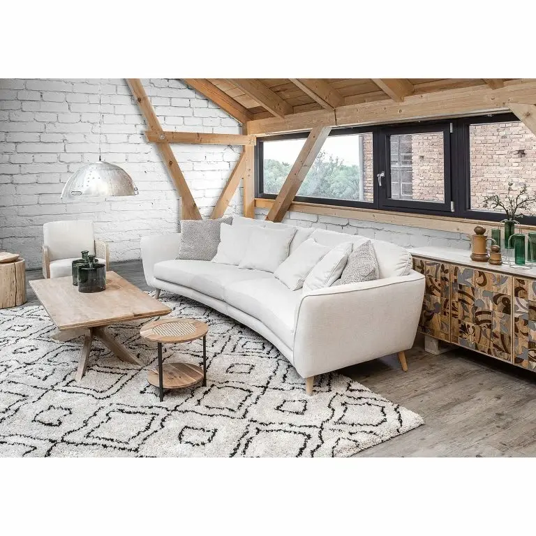 Loftscape Red Living Bouts De Canapé Fenay IV (lot De 2) – Cannage / Acacia Massif – Acacia / Noir