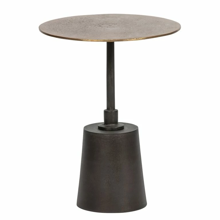 Loftscape Red Living Bouts De Canapé Hoj (lot De 2) – Métal – Doré Vieilli / Noir Antique