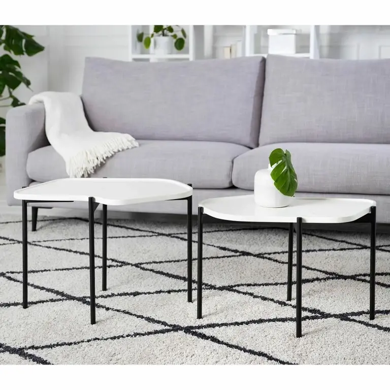 Loftscape Red Living Bouts De Canapé Morand (lot De 2) – Blanc