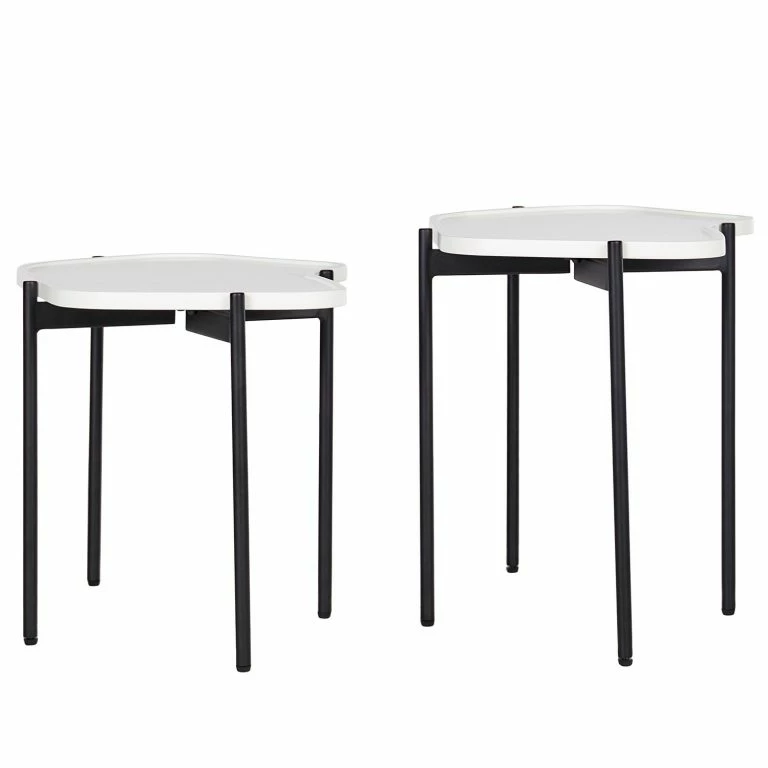 Loftscape Red Living Bouts De Canapé Morand (lot De 2) – Blanc